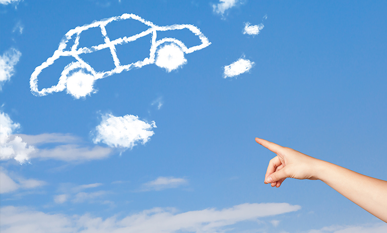 persona señalando una nube de aire limpio