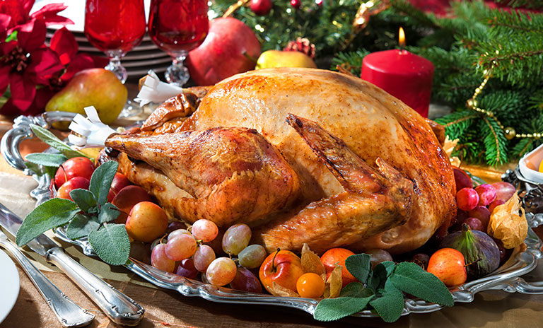 El pavo es una receta para navidad clásica en toda América