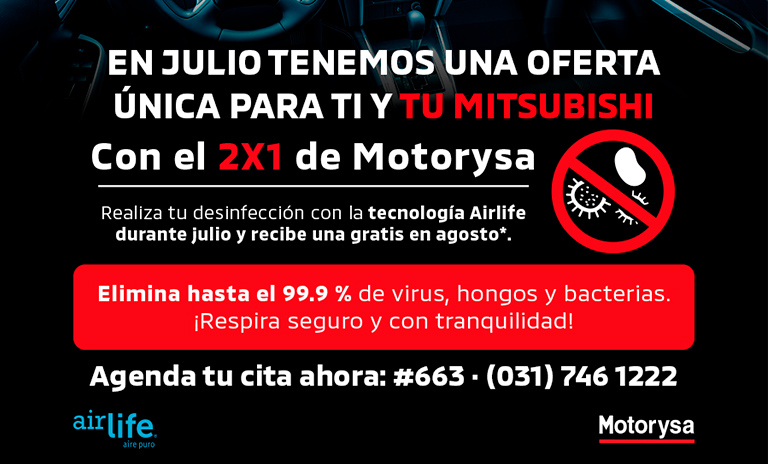 Promoción Mitsubishi para desinfectar camionetas