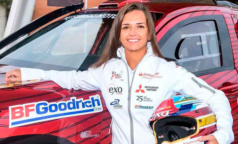 Cristina Gutierrez piloto de Mitsubishi Motors