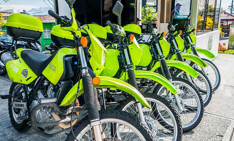 Motos de la policía nacional 