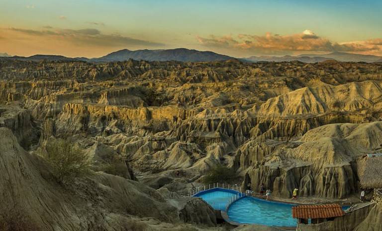 El desierto de la Tatacoa al atardecer 